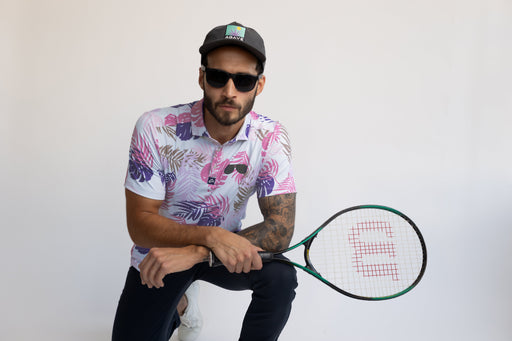 Easy Eagle Tropic Vibes Men's Polo Shirt