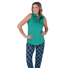 Load image into Gallery viewer, JoFit Sleeveless Womens Golf Polo 20 - Emerald/XL
 - 1