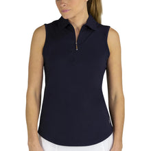 Load image into Gallery viewer, JoFit Sleeveless Womens Golf Polo 20 - Midnight/XL
 - 3