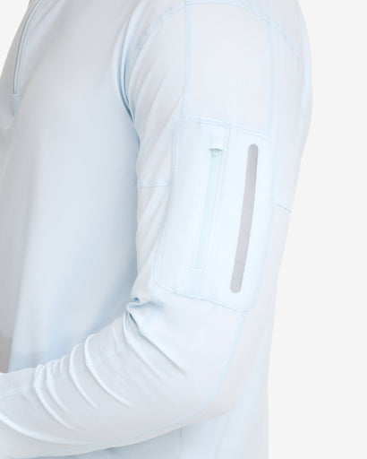 BloqUV Men's Mock Zip Top