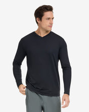 Load image into Gallery viewer, BloqUV Men's Performance V-Neck Long Sleeve Shirt
 - 12