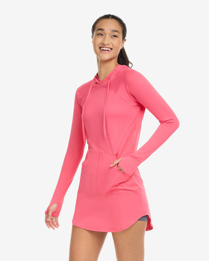 BloqUV Women's Hoodie Dress Relaxed