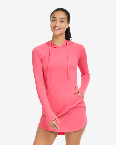 BloqUV Women's Hoodie Dress Relaxed