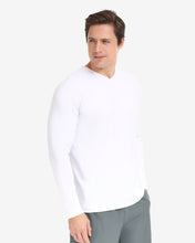 Load image into Gallery viewer, BloqUV Men's Performance V-Neck Long Sleeve Shirt
 - 4