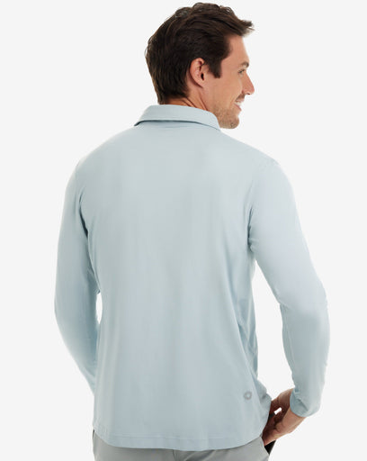 BloqUV Men's Long Sleeve Collared Shirt