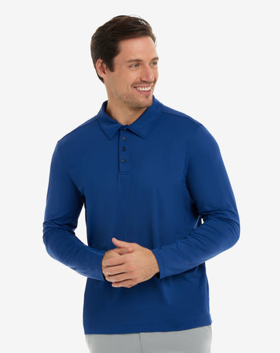 BloqUV Men's Long Sleeve Collared Shirt