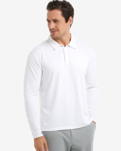 BloqUV Men's Long Sleeve Collared Shirt