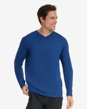 Load image into Gallery viewer, BloqUV Men's Performance V-Neck Long Sleeve Shirt
 - 29