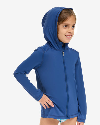 BloqUV Kid's Full Zip Hoodie Top