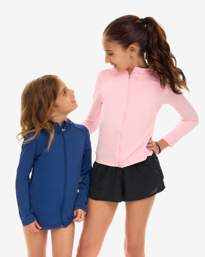 BloqUV Kid's Full Zip Hoodie Top
