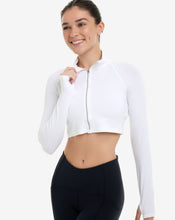 Load image into Gallery viewer, BloqUV Women's Full Zip Crop Top Sun Shirt
 - 34