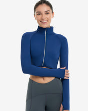 Load image into Gallery viewer, BloqUV Women's Full Zip Crop Top Sun Shirt
 - 11