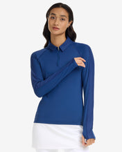 Load image into Gallery viewer, BloqUV Women's Long Sleeve Quarter Zip Polo
 - 9
