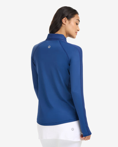 BloqUV Women's Quarter Zip Polo Shirt