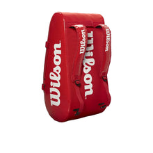 Load image into Gallery viewer, Wilson Super Tour 3 Compartment Red Tennis Bag
 - 2