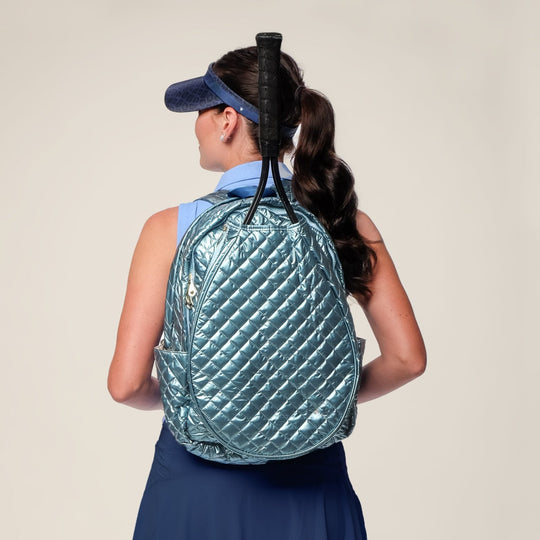 Glove It Teal Quilted Tennis Racquet Backpack
