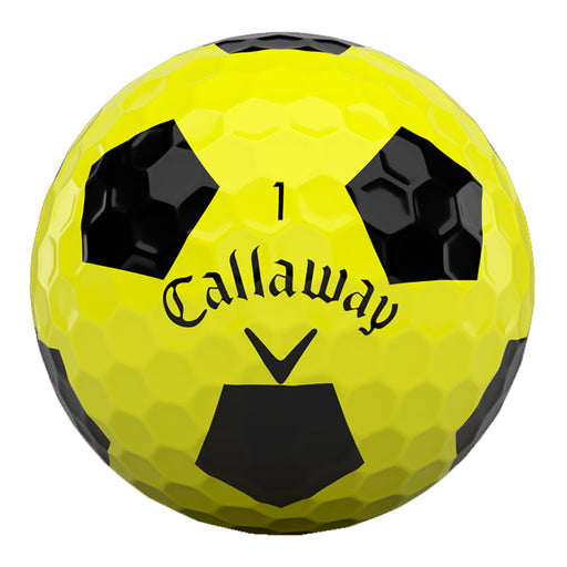 Callaway Chrome Soft Truvis Yellow Golf Balls - 12