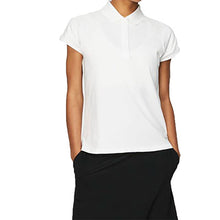 Load image into Gallery viewer, Nike Dri Fit UV Womens Cap Sleeve Golf Polo - 100 WHITE/XL
 - 2