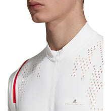 Load image into Gallery viewer, Adidas SMC Zipper White Mens SS Crew Tennis Shirt
 - 2