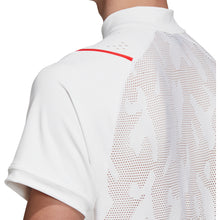 Load image into Gallery viewer, Adidas SMC Zipper White Mens SS Crew Tennis Shirt
 - 3