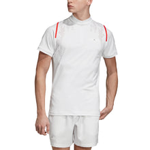 Load image into Gallery viewer, Adidas SMC Zipper White Mens SS Crew Tennis Shirt
 - 1