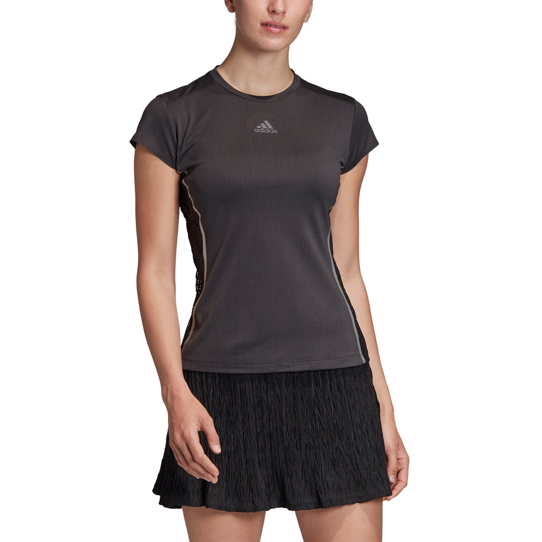 Adidas Matchcode Black Womens SS Tennis Shirt