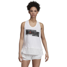 Load image into Gallery viewer, Adidas SMC GFX Womens Tennis Tank Top - White/M
 - 1