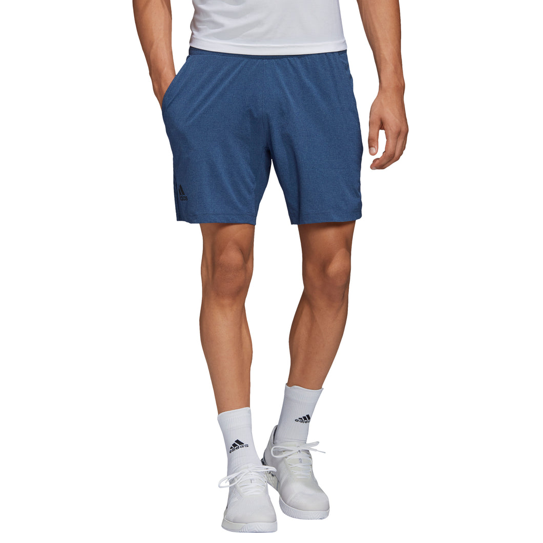 Adidas Ergo Melange 7in Indigo Mens Tennis Shorts