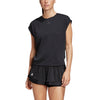 Adidas HEAT.RDY Black Womens Short Sleeve Tennis Shirt
