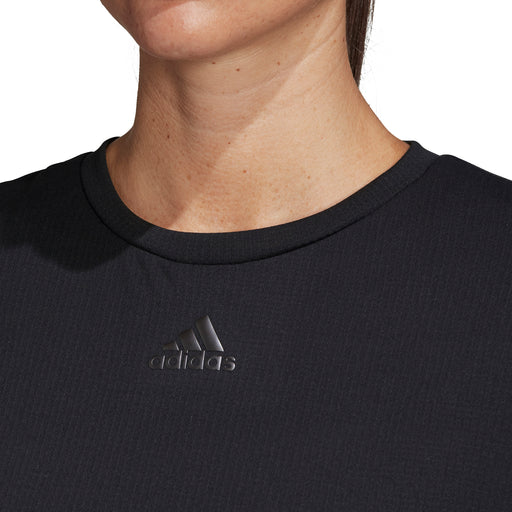 Adidas HEAT.RDY Black Womens SS Tennis Shirt