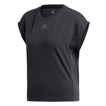 Load image into Gallery viewer, Adidas HEAT.RDY Black Womens SS Tennis Shirt
 - 5