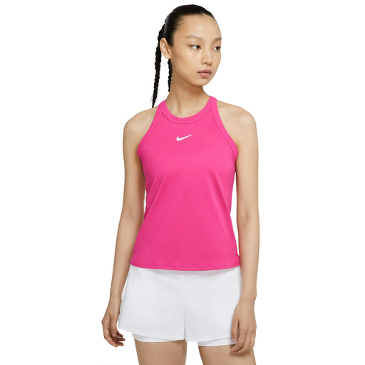 Nike Dry Womens Tennis Tank Top - VIVID PINK 616/M