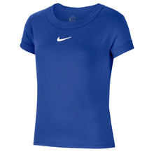 Load image into Gallery viewer, Nike Court Dri-FIT Girls Short Sleeve Tennis Shirt - 480 GAME ROYAL/L
 - 6