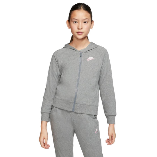 Nike Sportswear Jersey Full Zip Girls Hoodie