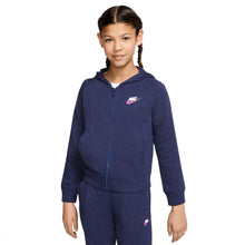 Load image into Gallery viewer, Nike Sportswear Jersey Full Zip Girls Hoodie
 - 5