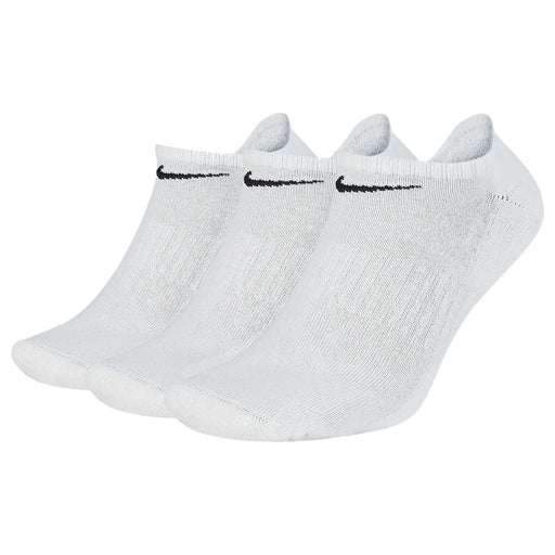 Nike No Show 3-Pack Mens Trainning Socks - 100 WHITE/BLACK/XL