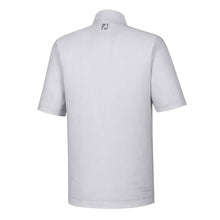 Load image into Gallery viewer, FJ Hthr Lisle Houndstooth Self Collar Grey M Polo
 - 2