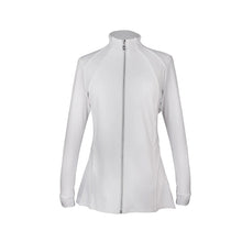 Load image into Gallery viewer, Sofibella Pleated Womens Tennis Jacket - White/XL
 - 5