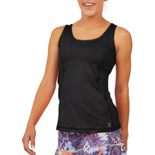 Load image into Gallery viewer, Sofibella UV Colors X Womens Tennis Tank Top - Black/XL
 - 1
