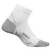 Feetures Plantar Fasciities White Quarter Socks