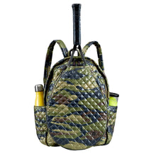 Load image into Gallery viewer, Oliver Thomas Wingwoman Tennis Backpack - Green Camo/One Size
 - 5