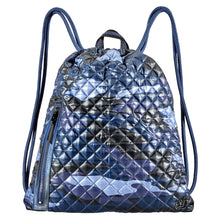 Load image into Gallery viewer, Oliver Thomas In a Cinch Tennis Backpack - Blue Camo/One Size
 - 3