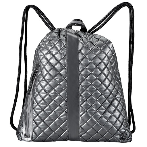 Oliver Thomas In a Cinch Tennis Backpack - Metallic Silver/One Size