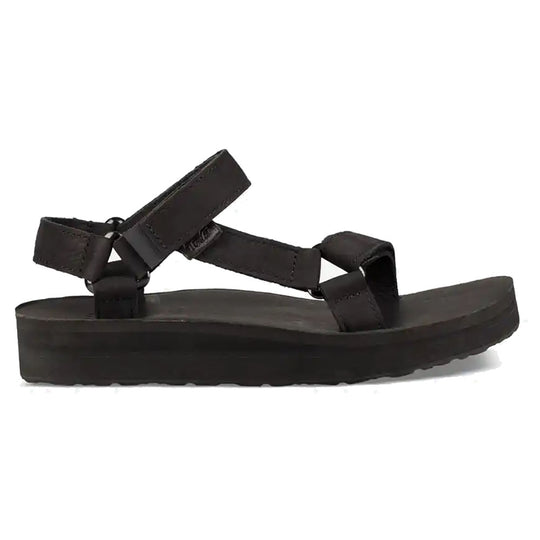 Teva Midform Universal Black Leather Womens Sandals
