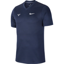 Load image into Gallery viewer, Nike Rafa Challenger Mens Short Sleeve Shirt - 451 OBSIDIAN/XL
 - 5