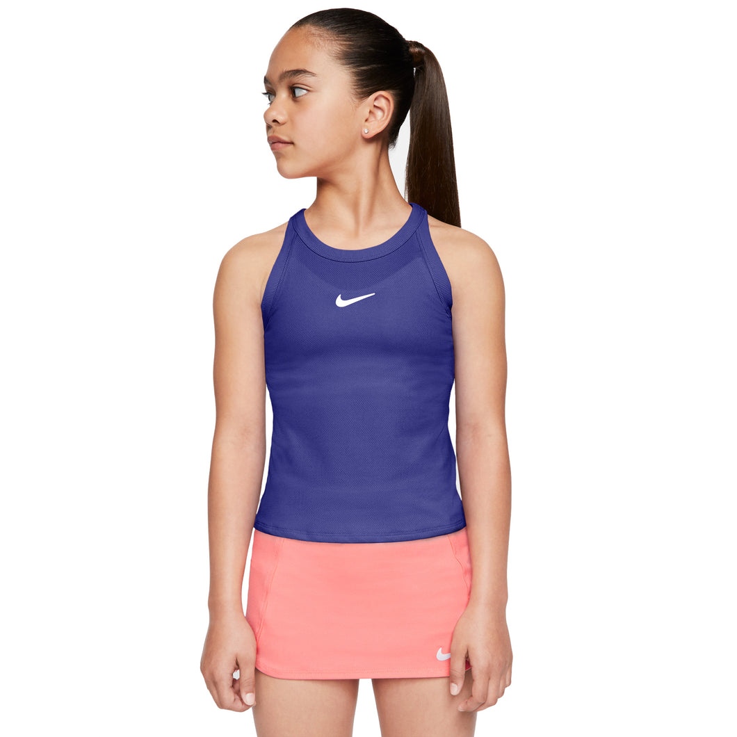 Nike Court Dry Girls Tennis Tank Top - RUSH VIOLET 554/L