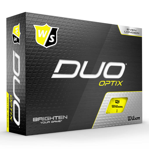 Wilson Duo Optix Yellow Golf Balls - Dozen - Default Title