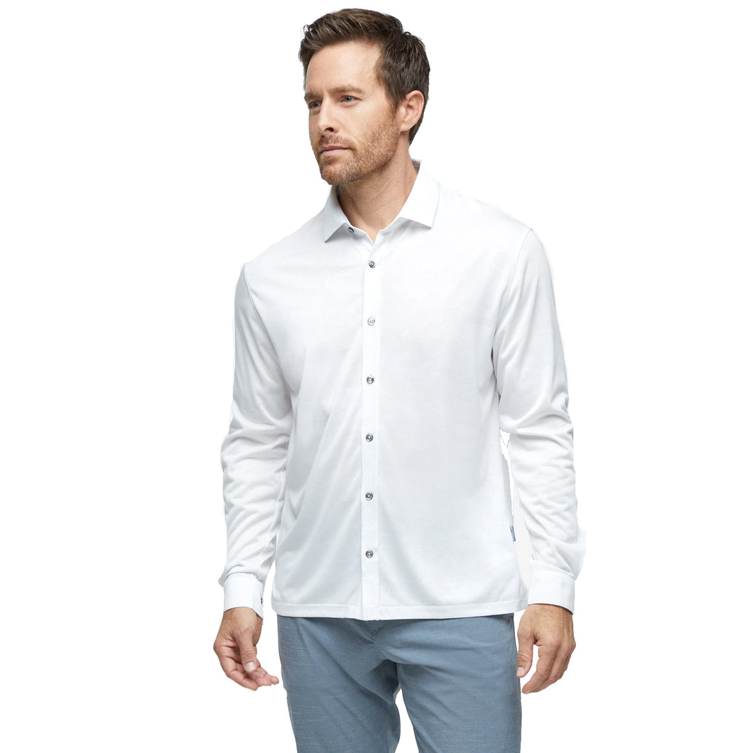 Devereux Proper Threads Monaco LS Mens Shirt - White/XL