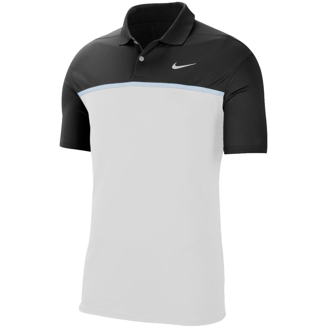 Nike Dry Victory Color Block Mens Golf Polo - 010 BLACK/XXL