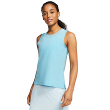 Load image into Gallery viewer, Nike Flex Ace Womens Golf Shirt - 496 BLUE GAZE/L
 - 1